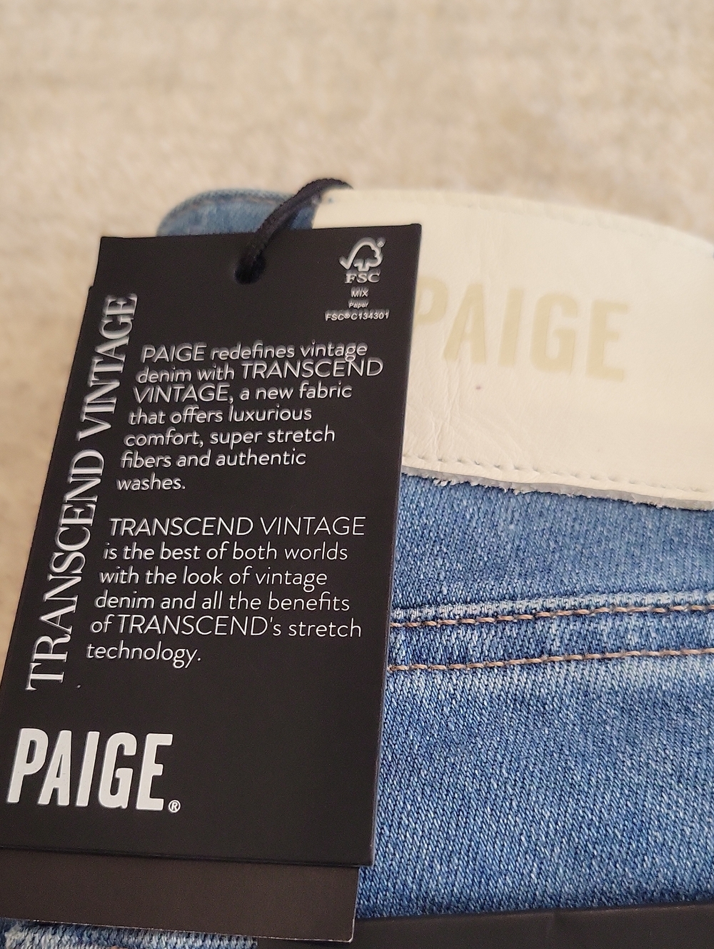 Paige Jeans, High-Rise Flare Style, New With Tags, Size 23 Waist - Picture 6 of 11